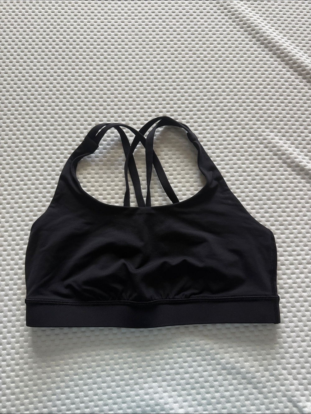 Lululemon Energy Bra Black Size 6 Medium Support